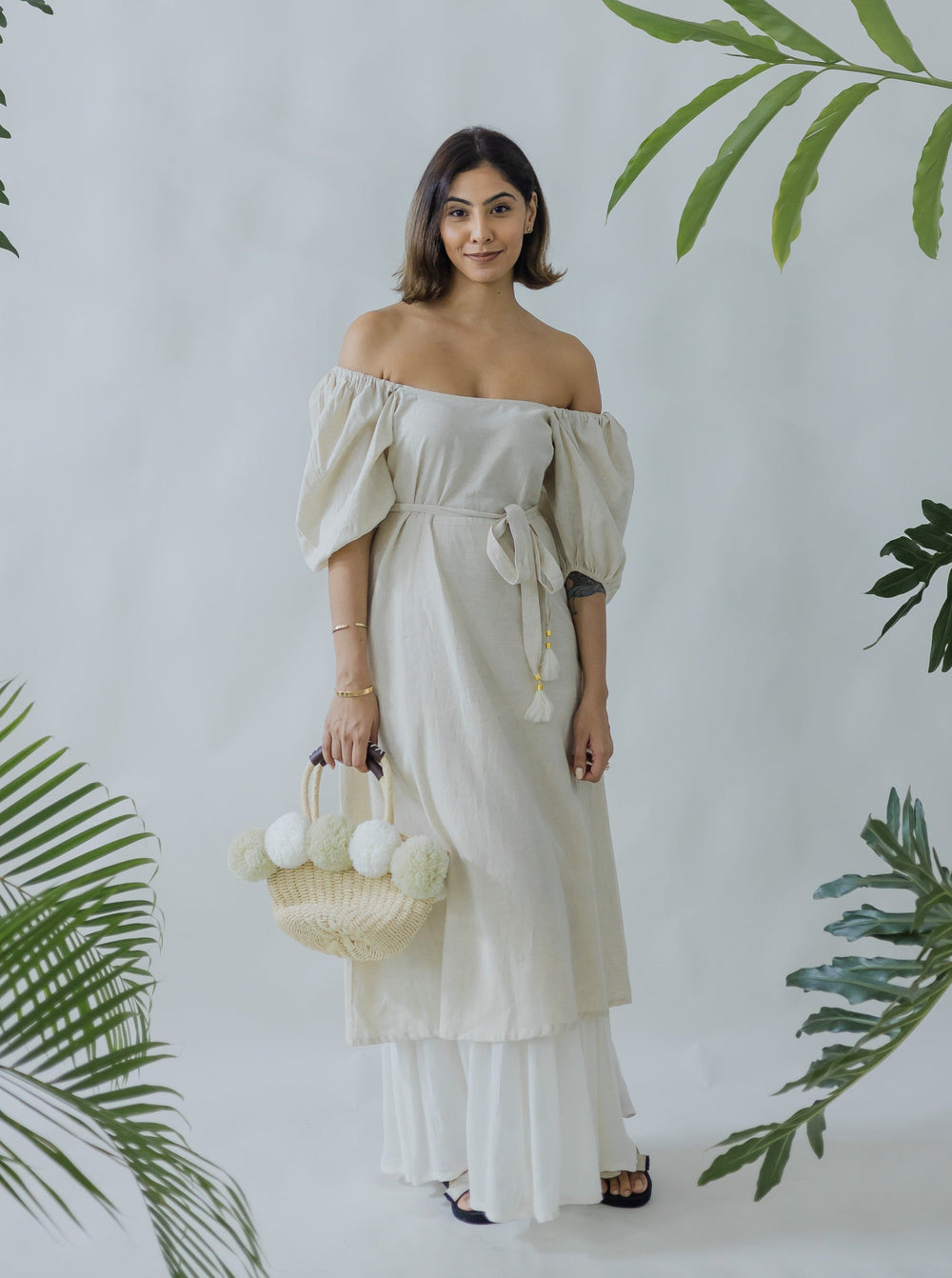 Maison Puff Sleeve Maxi Dress