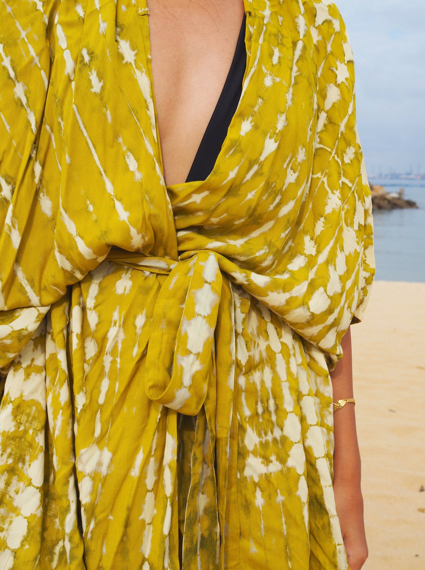 
                  
                    missing bali, kimono, mustard, canggu, bali, resort wear, beach wear, cover up, baebeeboo, social conscious
                  
                