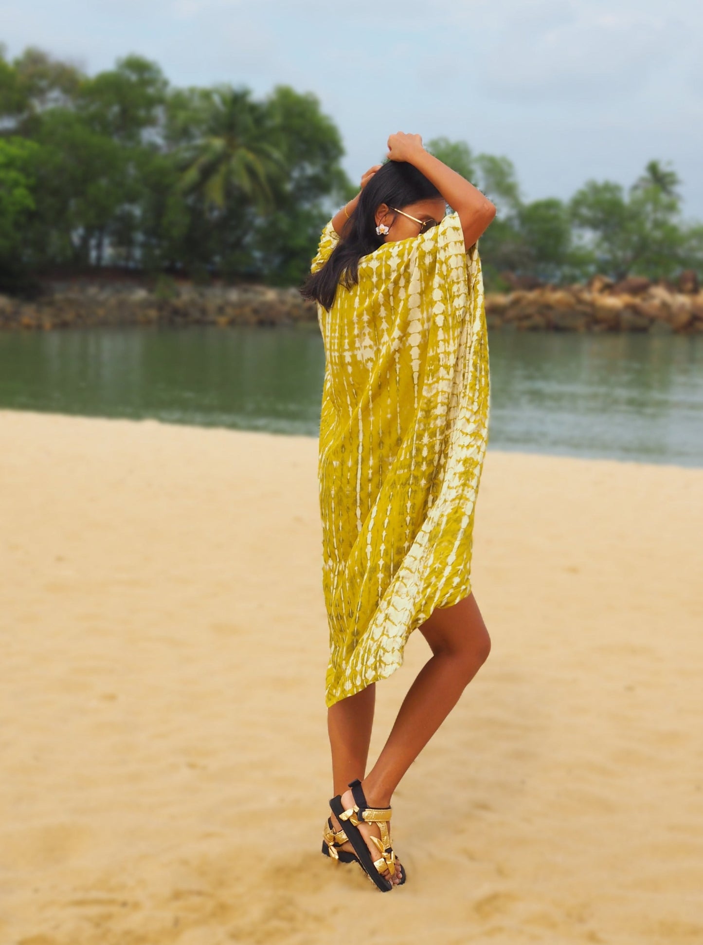 
                  
                    missing bali, kimono, mustard, canggu, bali, resort wear, beach wear, cover up, baebeeboo, social conscious
                  
                