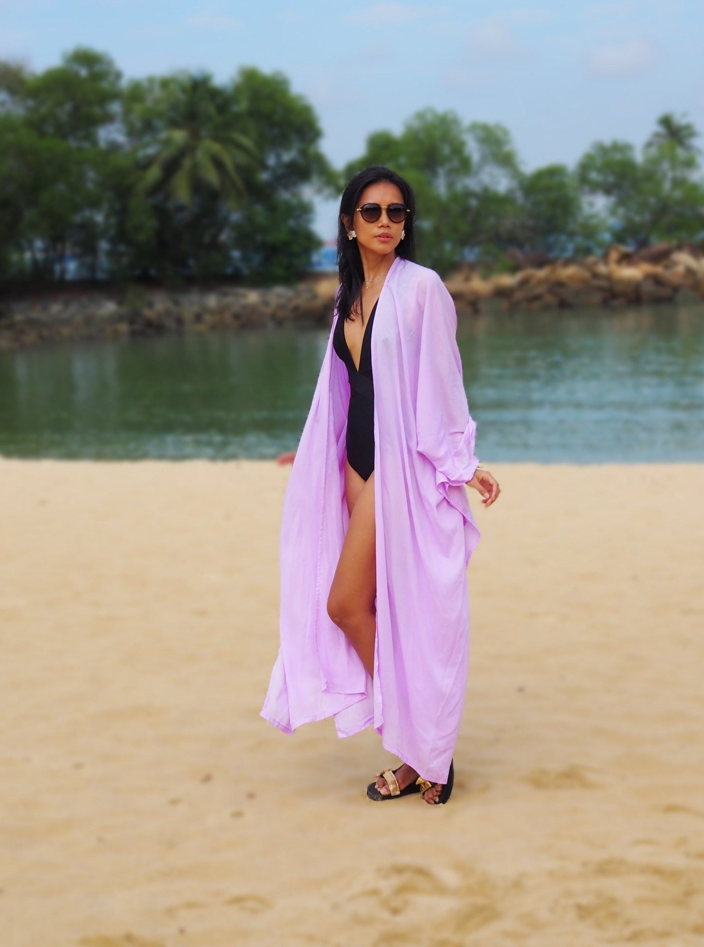 
                  
                    purple, lilac, kimono, bali, resort wear, beach wear, social conscious, baebeeboo
                  
                