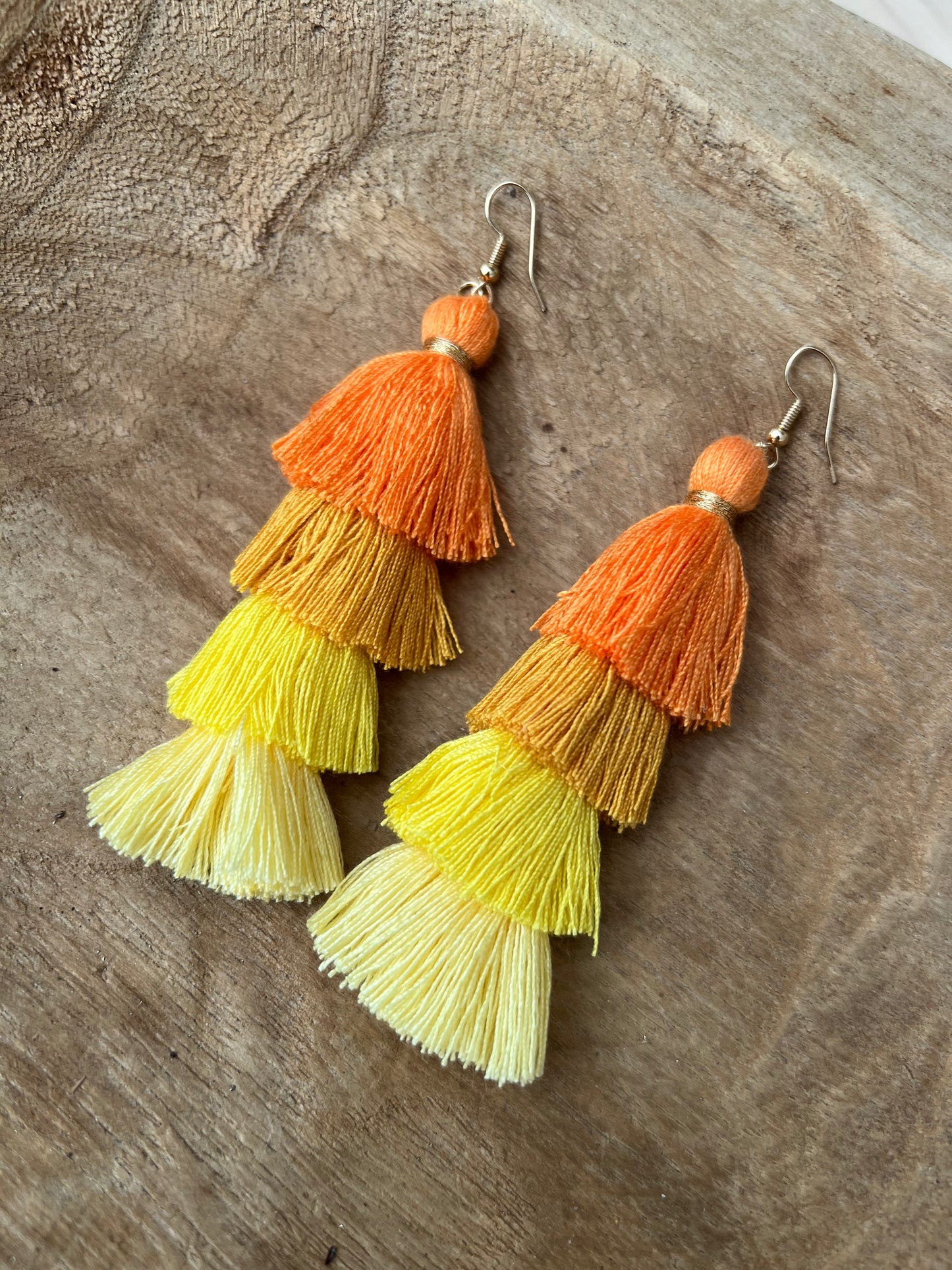 
                  
                    Tiered Tassel Earrings
                  
                