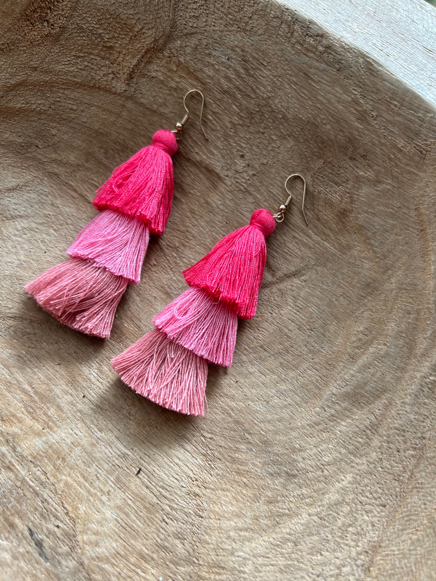 
                  
                    Tiered Tassel Earrings
                  
                