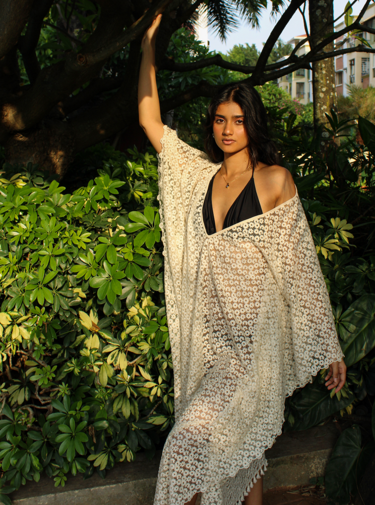 
                  
                    Santorini kaftan, kaftan, lace kaftan, beach wear, resort wear
                  
                