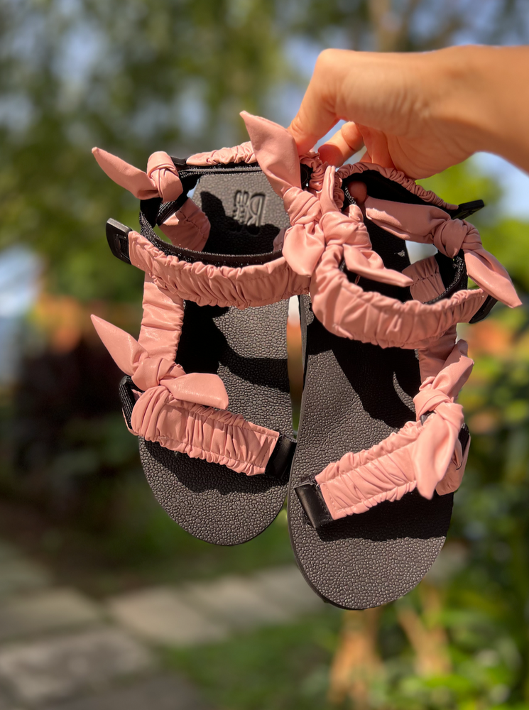 
                  
                    pink leather jaedals, sandals, trekky sandals, baebeeboo, 
                  
                