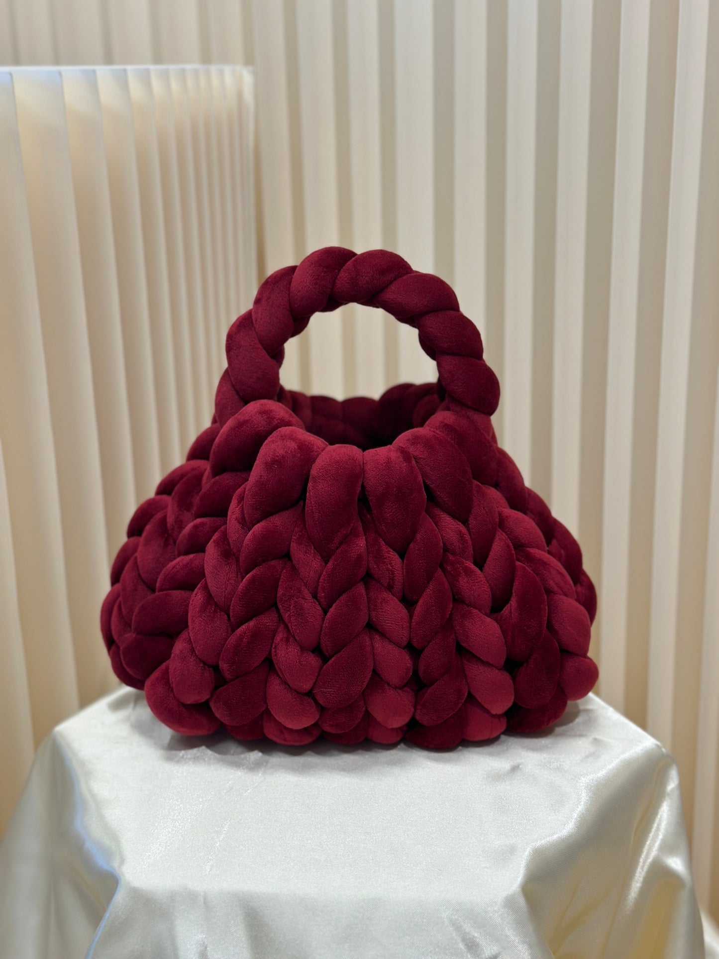 
                  
                    Chupachupchar Velvet Yarn Pouf Bag
                  
                