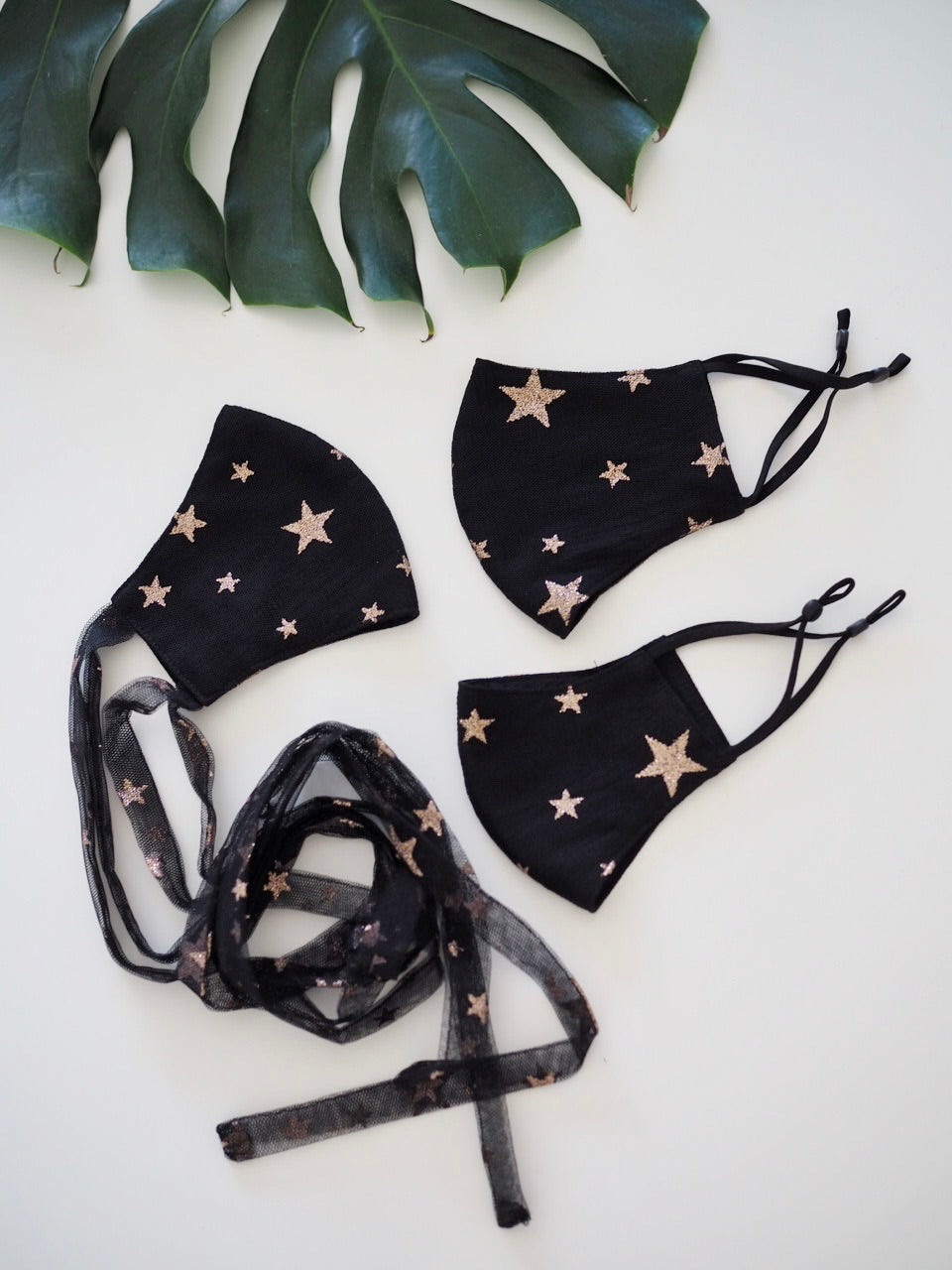 Star Light Black Face Mask