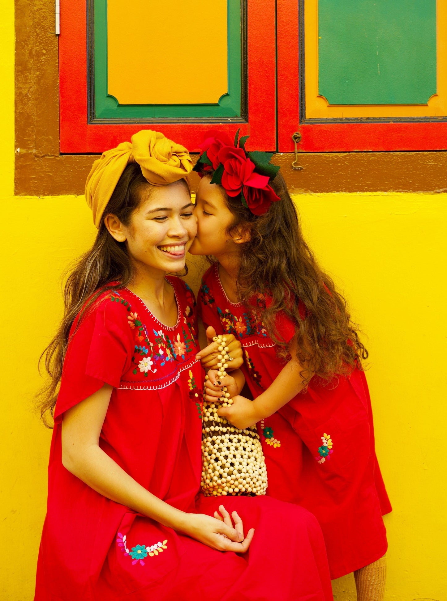 
                  
                    gabriela dress, Jamie-Lee, Kaftan, resort wear, mexican dress, red dress, adult fashion, embroidery, give back, made in india, hand sewn by women, beach dress, ethnic fashion, baebeeboo, shopbaebeeboo, twinning outfit, twinning set, mommy and daughter
                  
                