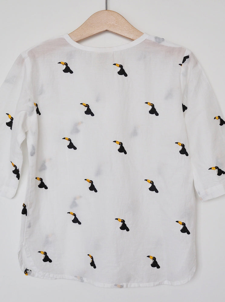 
                  
                    cotton shirt, shirt, men's shirt, Toucan, toucan shirt, embroidery, give back, twinning, father and son, mother and daughter, cotton shirt, made in india, baebeeboo
                  
                