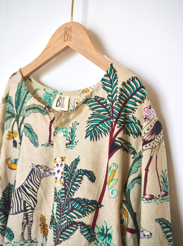 
                  
                    jungle, resort set, shirt and shorts, cotton, resort wear, unisex, twinning
                  
                