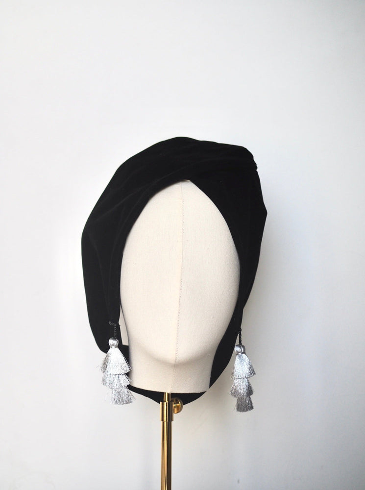 
                  
                    Satu Velvet Turban + Tassel Earrings
                  
                