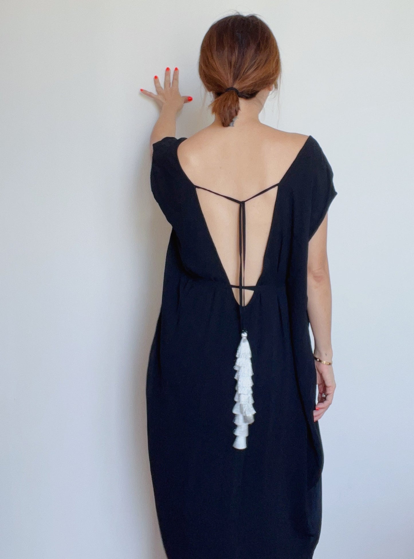 
                  
                    kaftan, tunic, low back, anatara, dress, blue, beach wear, resort wear, baebeeboo, stylish, 
                  
                