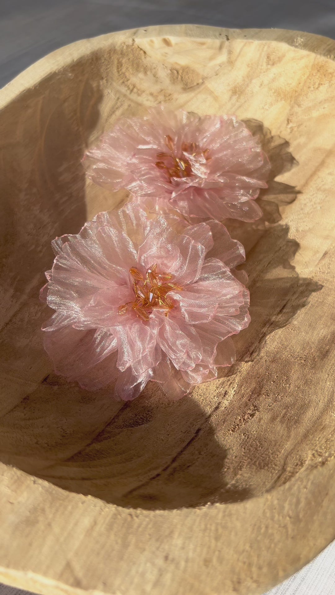 
                  
                    Load and play video in Gallery viewer, earrings, botanical, camellia, flower, accessory
                  
                